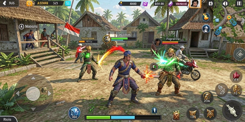 Tampilan level pertama yang menawan dan penuh warna.