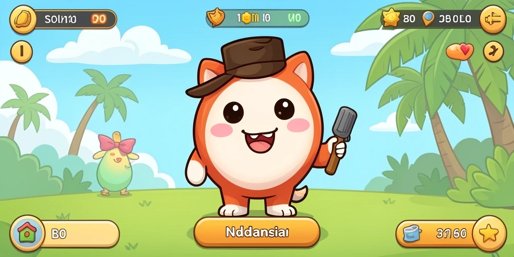 Tampilan utama game yang menarik dan mudah dinavigasi.