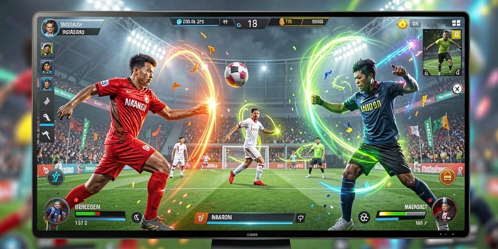 Gambar aksi seru dari karakter utama dalam GACORMAX.