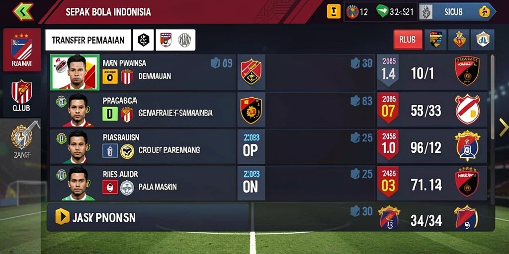 Tampilan permainan yang menarik dan intuitif.