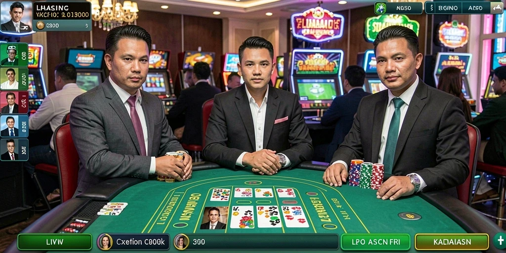 Tampilan awal permainan dengan pilihan karakter yang menarik.