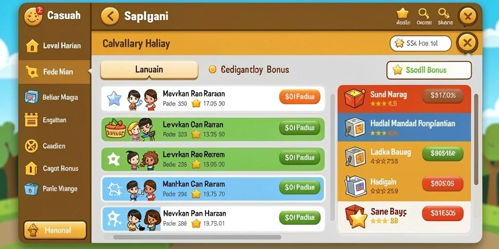 Tampilan antarmuka yang user-friendly dan menarik.